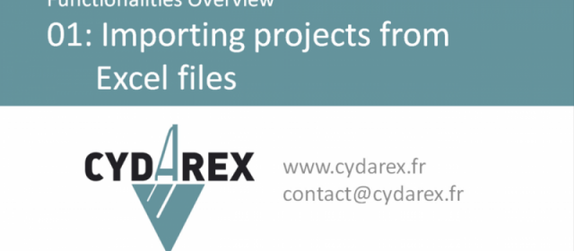 CYDAR: Importing projects from Excel files